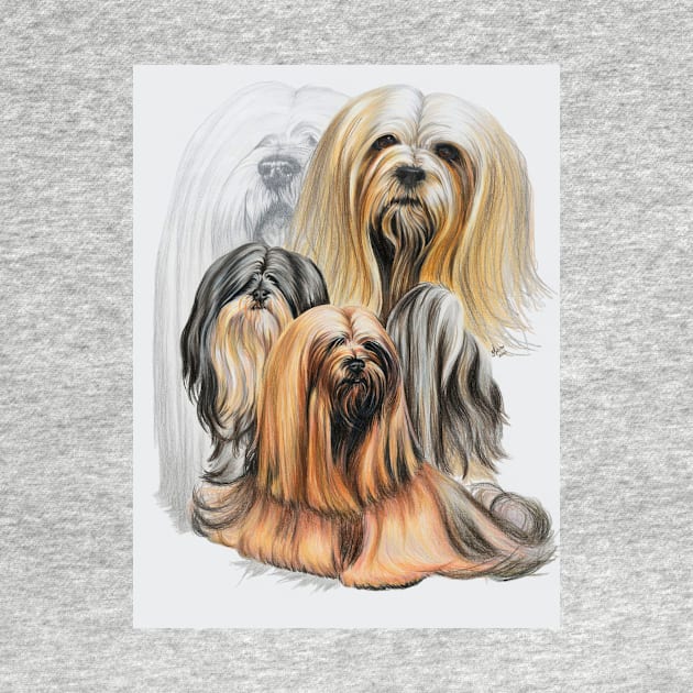 Lhasa Apso Medley by BarbBarcikKeith